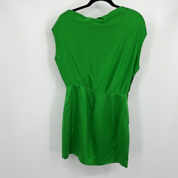 The Sei for FWRD Draped Mini Dress in Palm 4 - Picture 7 of 7